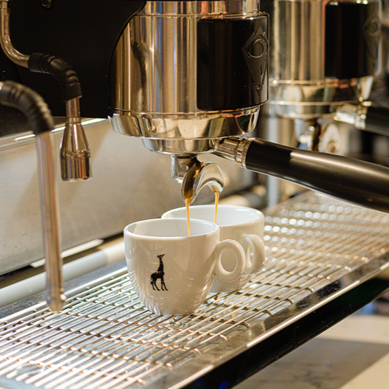 bereiding van espresso koffie